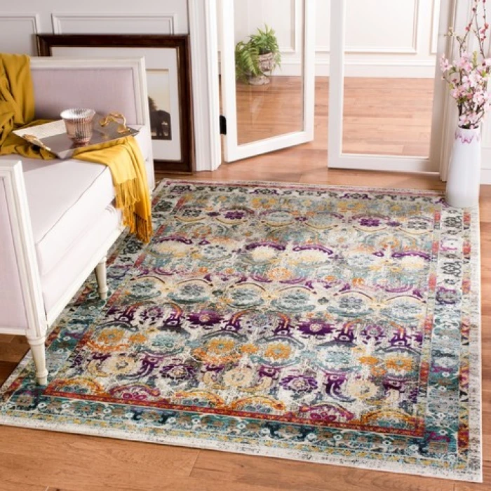 Safavieh Baldwin BDN196 Cream / Multi 8' X 10' Rectangle Area Rug