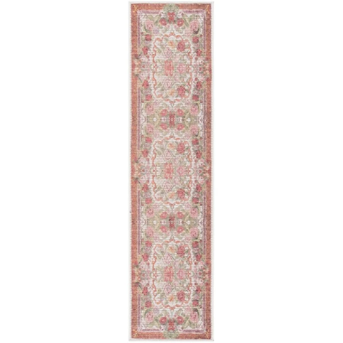 Safavieh Besarabian BES220 Ivory / Sage Rust 2' X 8' Runner Area Rug