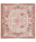 Safavieh Besarabian BES220 Ivory / Sage Rust 6'-7" X 6'-7" Square Area Rug
