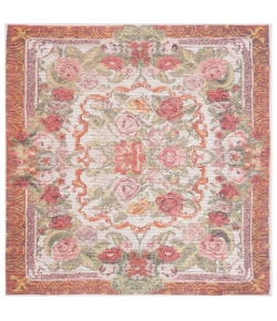 Safavieh Besarabian BES220 Ivory / Sage Rust 6'-7" X 6'-7" Square Area Rug