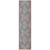 Safavieh Besarabian BES220 Blue / Sage Rust 2' X 8' Runner Area Rug