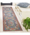 Safavieh Besarabian BES220 Blue / Sage Rust 2' X 8' Runner Area Rug