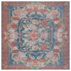 Safavieh Besarabian BES220 Blue / Sage Rust 6'-7" X 6'-7" Square Area Rug
