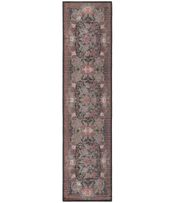 Safavieh Besarabian BES220 Black / Sage Rust 2' X 8' Runner Area Rug