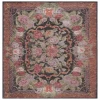 Safavieh Besarabian BES220 Black / Sage Rust 6'-7" X 6'-7" Square Area Rug