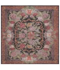 Safavieh Besarabian BES220 Black / Sage Rust 6'-7" X 6'-7" Square Area Rug