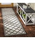 Safavieh Beach House BHS121 Light Grey / Charcoal 2'-2" X 12' Runner Area Rug
