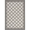 Safavieh Beach House BHS121 Light Grey / Charcoal 4' X 6' Rectangle Area Rug