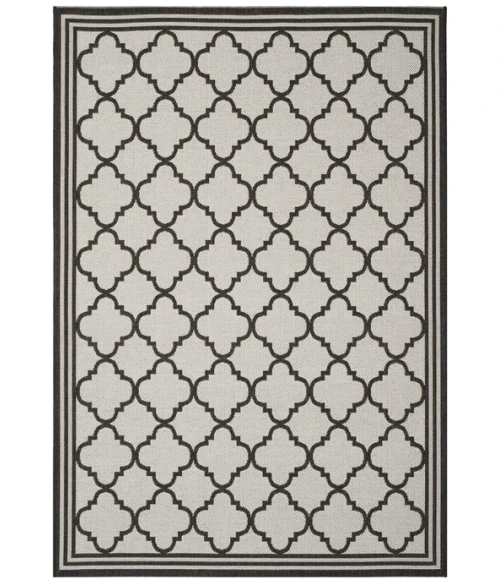 Safavieh Beach House BHS121 Light Grey / Charcoal 2'-2" X 4' Accent Area Rug