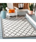 Safavieh Beach House BHS121 Light Grey / Charcoal 2'-2" X 4' Accent Area Rug