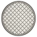 Safavieh Beach House BHS121 Light Grey / Charcoal 6'-7" X 6'-7" Round Area Rug