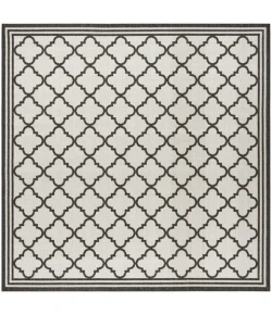 Safavieh Beach House BHS121 Light Grey / Charcoal 6'-7" X 6'-7" Square Area Rug