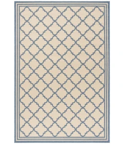 Safavieh Beach House BHS121 Cream / Blue 5'-3" X 7'-6" Rectangle Area Rug