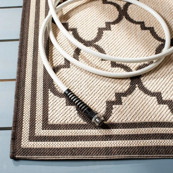 Safavieh Beach House BHS121 Creme / Brown 2'-2" X 10' Runner Area Rug