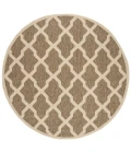 Safavieh Beach House BHS122 Beige / Cream 6'-7" X 6'-7" Round Area Rug