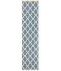 Safavieh Beach House BHS122 Blue / Creme 2'-2" X 8' Runner Area Rug