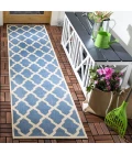 Safavieh Beach House BHS122 Blue / Creme 2'-2" X 8' Runner Area Rug