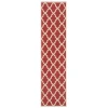 Safavieh Beach House BHS122 Red / Creme 2'-2" X 8' Runner Area Rug