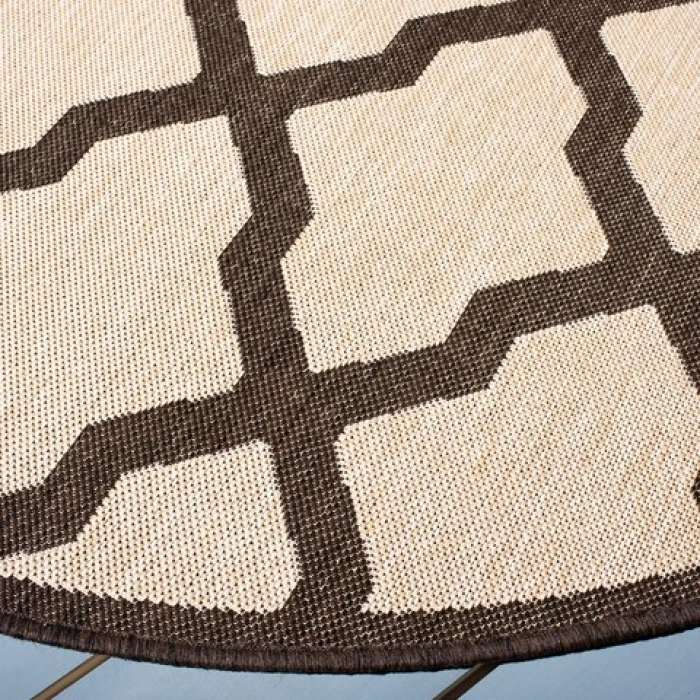 Safavieh Beach House BHS122 Creme / Brown 8' X 10' Rectangle Area Rug