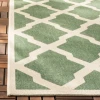 Safavieh Beach House BHS122 Green / Creme 2'-2" X 8' Runner Area Rug