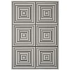 Safavieh Beach House BHS123 Light Grey / Charcoal 2'-2" X 10' Runner Area Rug