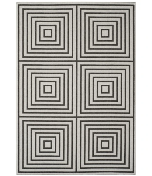 Safavieh Beach House BHS123 Light Grey / Charcoal 2'-2" X 10' Runner Area Rug