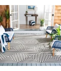 Safavieh Beach House BHS123 Light Grey / Charcoal 3' X 5' Rectangle Area Rug