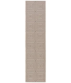 Safavieh Beach House BHS123 Creme / Brown 2'-2" X 10' Runner Area Rug