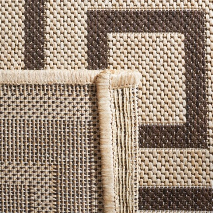 Safavieh Beach House BHS123 Creme / Brown 2'-2" X 10' Runner Area Rug