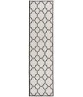 Safavieh Beach House BHS125 Light Grey / Charcoal 2'-2" X 10' Runner Area Rug