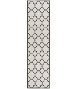 Safavieh Beach House BHS125 Light Grey / Charcoal 2'-2" X 10' Runner Area Rug