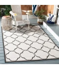 Safavieh Beach House BHS125 Light Grey / Charcoal 8' X 8' Round Area Rug