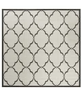 Safavieh Beach House BHS125 Light Grey / Charcoal 8' X 8' Square Area Rug