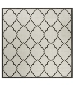 Safavieh Beach House BHS125 Light Grey / Charcoal 8' X 8' Square Area Rug