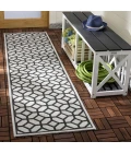 Safavieh Beach House BHS127 Light Grey / Charcoal 2'-2" X 8' Runner Area Rug