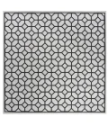 Safavieh Beach House BHS127 Light Grey / Charcoal 6'-7" X 6'-7" Square Area Rug