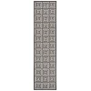 Safavieh Beach House BHS129 Light Grey / Charcoal 2'-2" X 6' Runner Area Rug