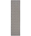 Safavieh Beach House BHS129 Light Grey / Charcoal 2'-2" X 8' Runner Area Rug