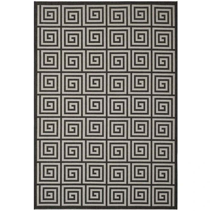Safavieh Beach House BHS129 Light Grey / Charcoal 3' X 5' Rectangle Area Rug