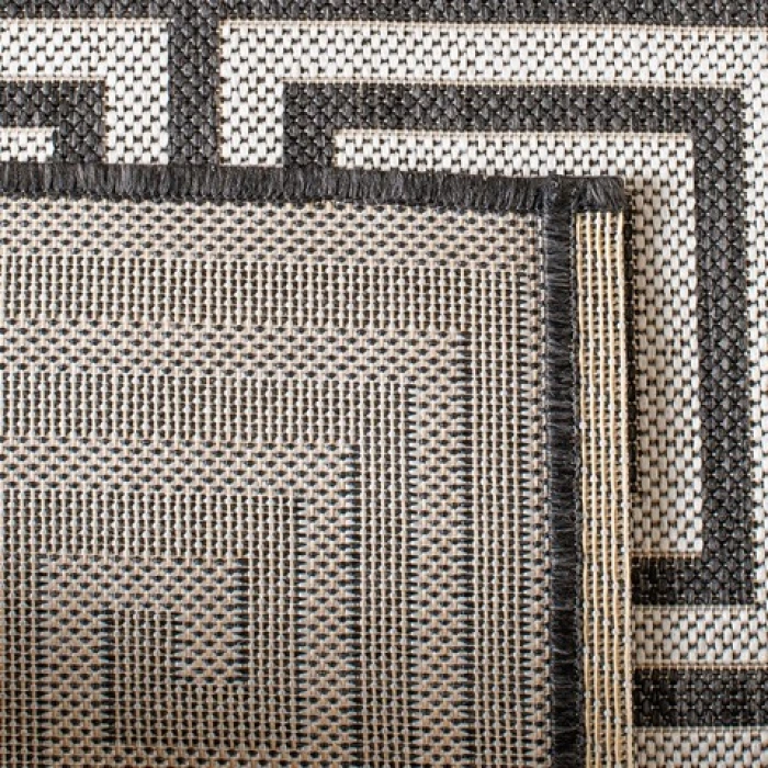 Safavieh Beach House BHS129 Light Grey / Charcoal 2'-2" X 10' Runner Area Rug
