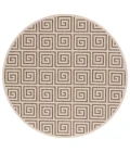 Safavieh Beach House BHS129 Beige / Cream 6'-7" X 6'-7" Round Area Rug