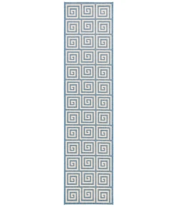 Safavieh Beach House BHS129 Cream / Blue 2'-2" X 6' Runner Area Rug