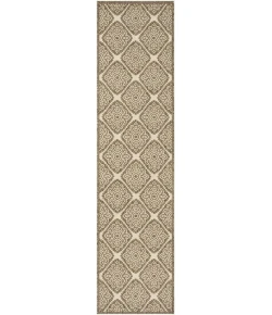 Safavieh Beach House BHS132 Cream / Beige 2'-2" X 8' Runner Area Rug