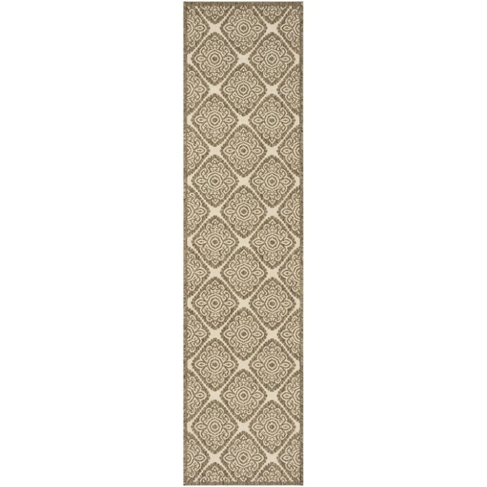 Safavieh Beach House BHS132 Cream / Beige 2'-2" X 10' Runner Area Rug