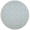 Safavieh Beach House BHS134 Cream / Blue 4' X 4' Round Area Rug