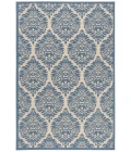 Safavieh Beach House BHS135 Cream / Blue 6'-7" X 9'-2" Rectangle Area Rug