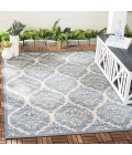 Safavieh Beach House BHS135 Cream / Blue 6'-7" X 9'-2" Rectangle Area Rug