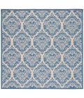 Safavieh Beach House BHS135 Cream / Blue 6'-7" X 6'-7" Square Area Rug