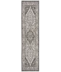 Safavieh Beach House BHS137 Light Grey / Charcoal 2'-2" X 12' Runner Area Rug