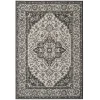 Safavieh Beach House BHS137 Light Grey / Charcoal 3' X 5' Rectangle Area Rug